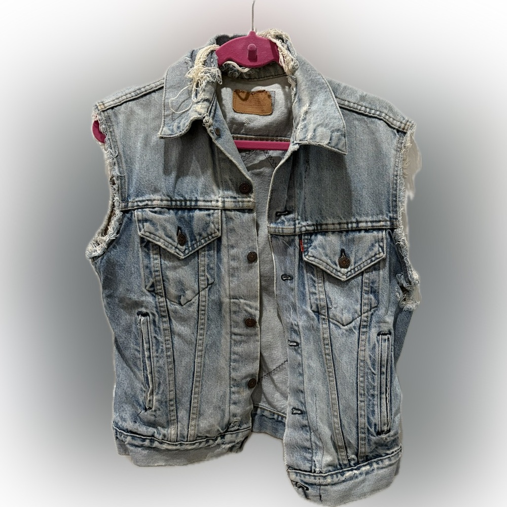 Levi's Light Blue Denim Vest